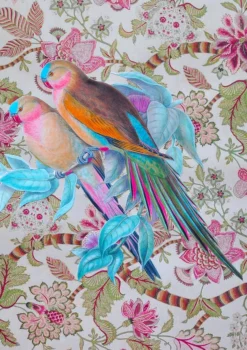 Parrot Pair Greeting Card