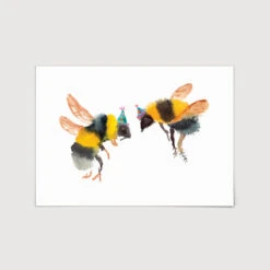 Party Bees Art Print