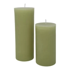 Pillar Candle Moss Green – 70 X 130mm
