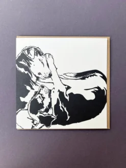 Puppy Snuggles Greeting Card