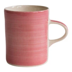 Handmade Rose Demi Ceramic Mug – Plain Wash