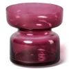 Copenhagen Glass Candle Holder In Ruby