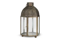 Sabra Aged Antique Lantern -Household Decoration Shop sabra lantern aged antique nkuku cut out