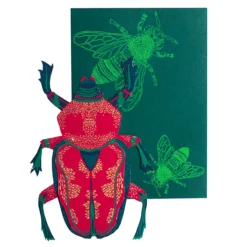 Scarab Beetle Greeting Card