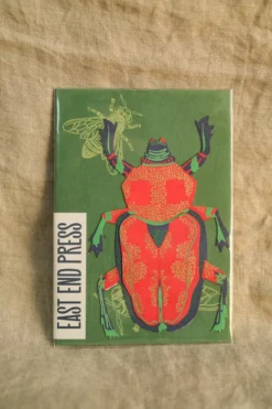 Scarab Beetle Greeting Card -Household Decoration Shop scarab beetle greeing card east end press2