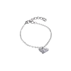 Silver Plated Heart Bracelet