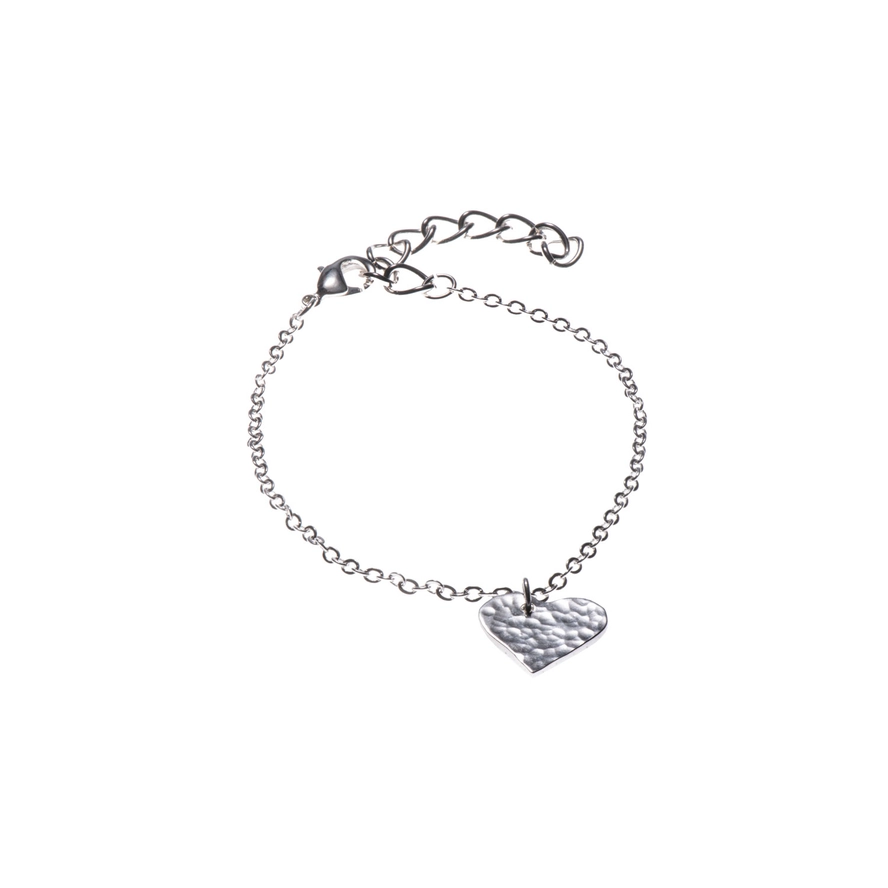 Silver Plated Heart Bracelet 1 Silver Plated Heart Bracelet