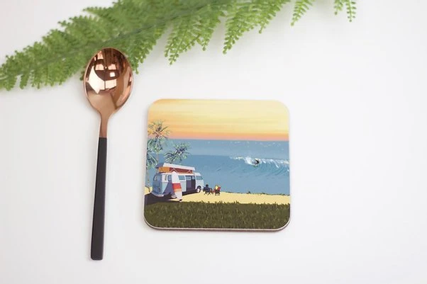 Surf And Camper Van Coaster 2 Surf And Camper Van Coaster - Image 2