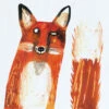 Suspicious Fox Art Print
