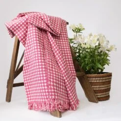 Tanzanian Pink Throw