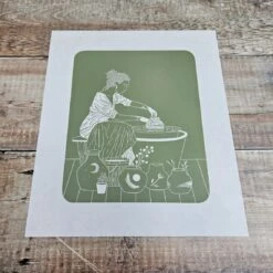 Household Decoration Shop -Household Decoration Shop the potter lino print flotsam prints 2