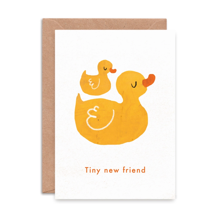 Tiny New Friend New Baby Card 1 Tiny New Friend New Baby Card