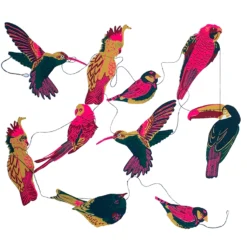 Tropical Birds Paper Garland
