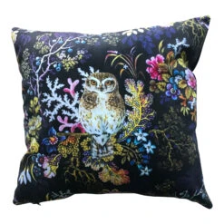 Velvet Little Owl Cushion – Small