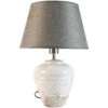 Stoneware Vesta Table Lamp With Grey Shade