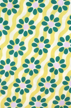 Reusable Shopping Bag – Wavy Daisy 7 Reusable Shopping Bag – Wavy Daisy -Household Decoration Shop wavy daisy reusable medium shopping bag kind bag detail