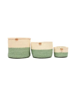 Green Wiliya Block Basket – Small -Household Decoration Shop wiliya green block basket the basket room group cut out 2