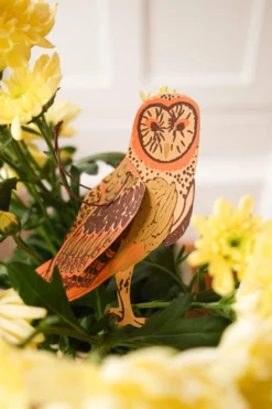 Paper Decorations – Winter Birds 6 Paper Decorations – Winter Birds -Household Decoration Shop winter birds ornaments east end press detail owl